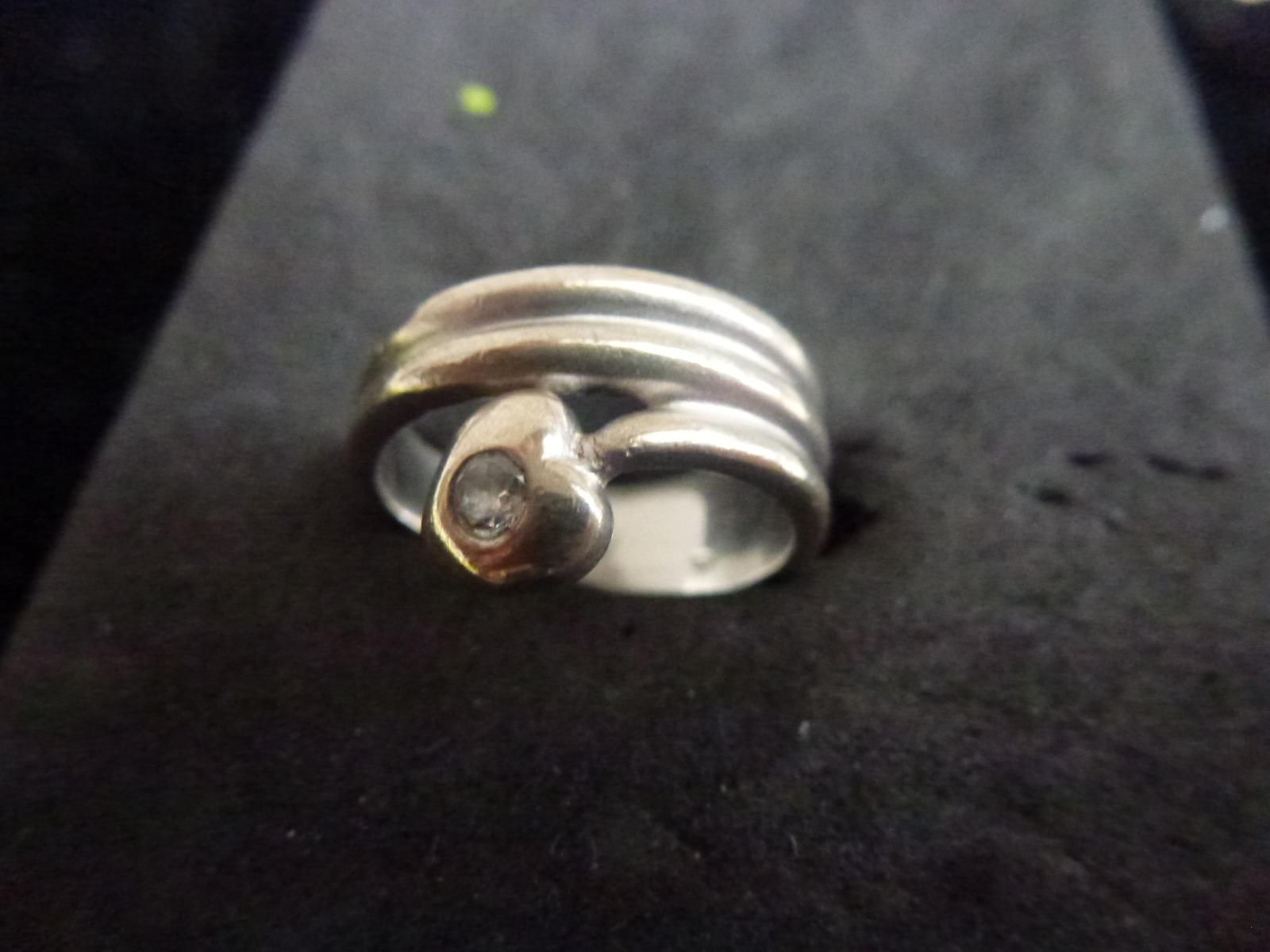 Starý stříbrný prsten  - Starožitné šperky