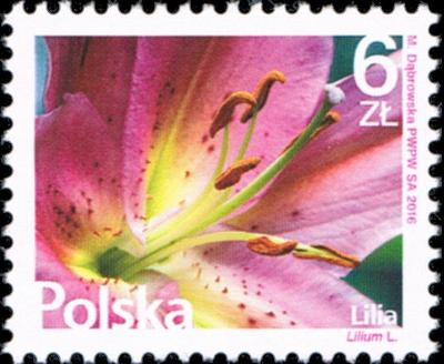 Polsko 2016 Známky Mi 4853 ** květiny lilie
