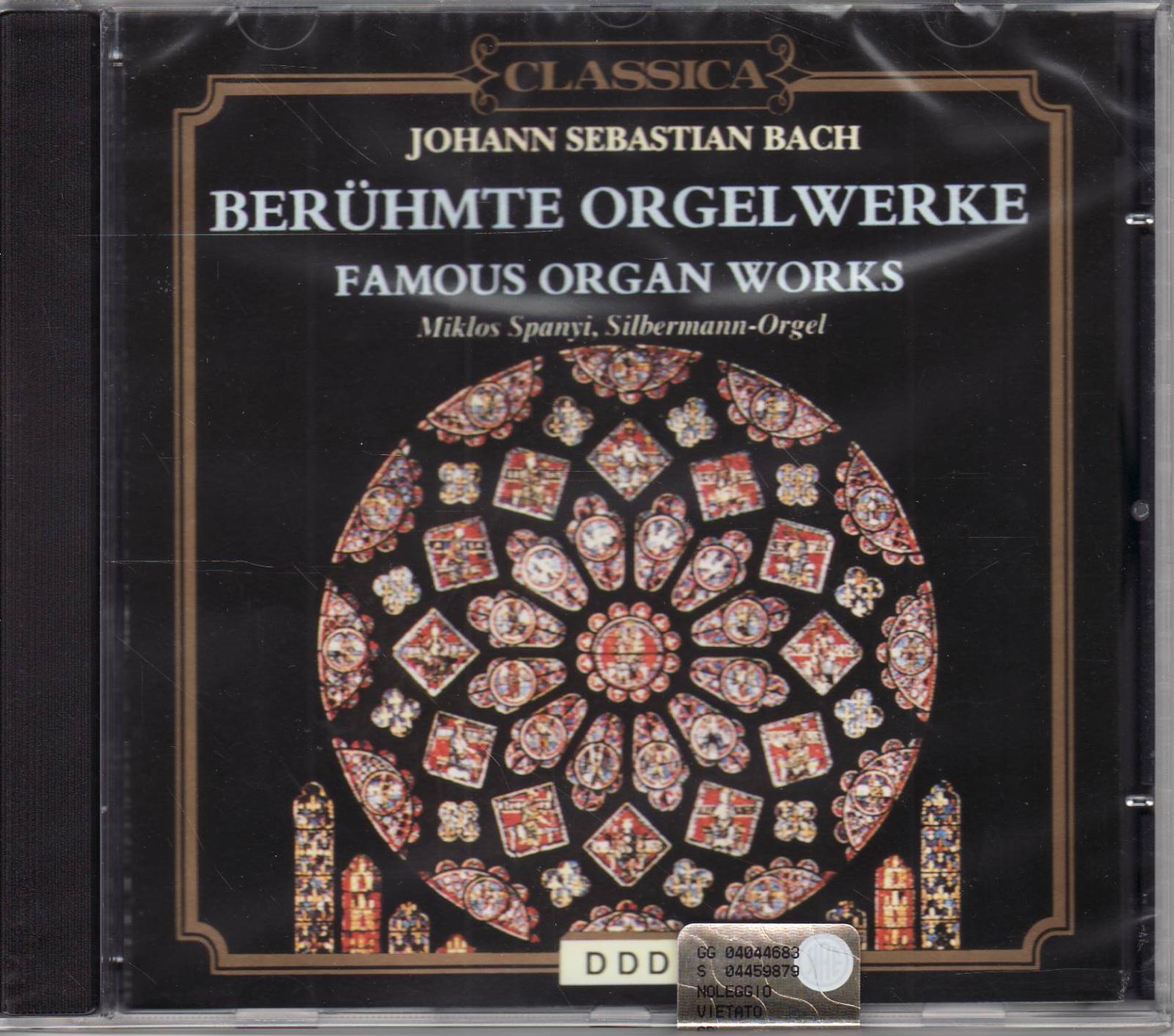 BACH,J.S.: Najslávnejšie organové skladby (CD) - Hudba