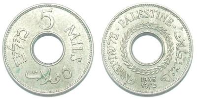 Palestina 5 M 1935