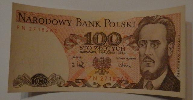 Bankovka Polsko 100 Zlotych r.1988 PN 2718262 - Bankovky