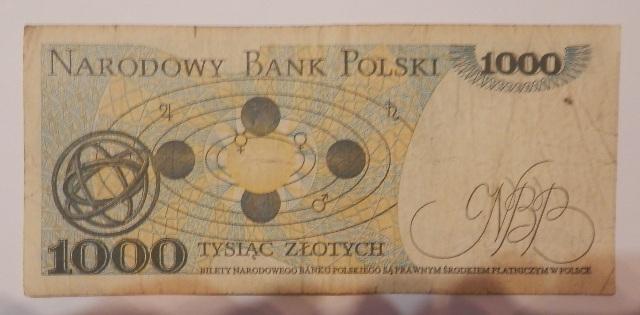 Bankovka Polsko 1000 Zlotych r.1982 HC 3023330 Vzácna - Bankovky