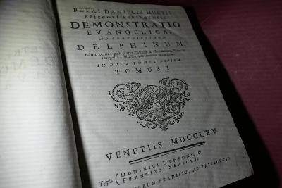 Petri Danielis Huetii - Demonstratio Evangelica - 1765 / 23,5x18 cm
