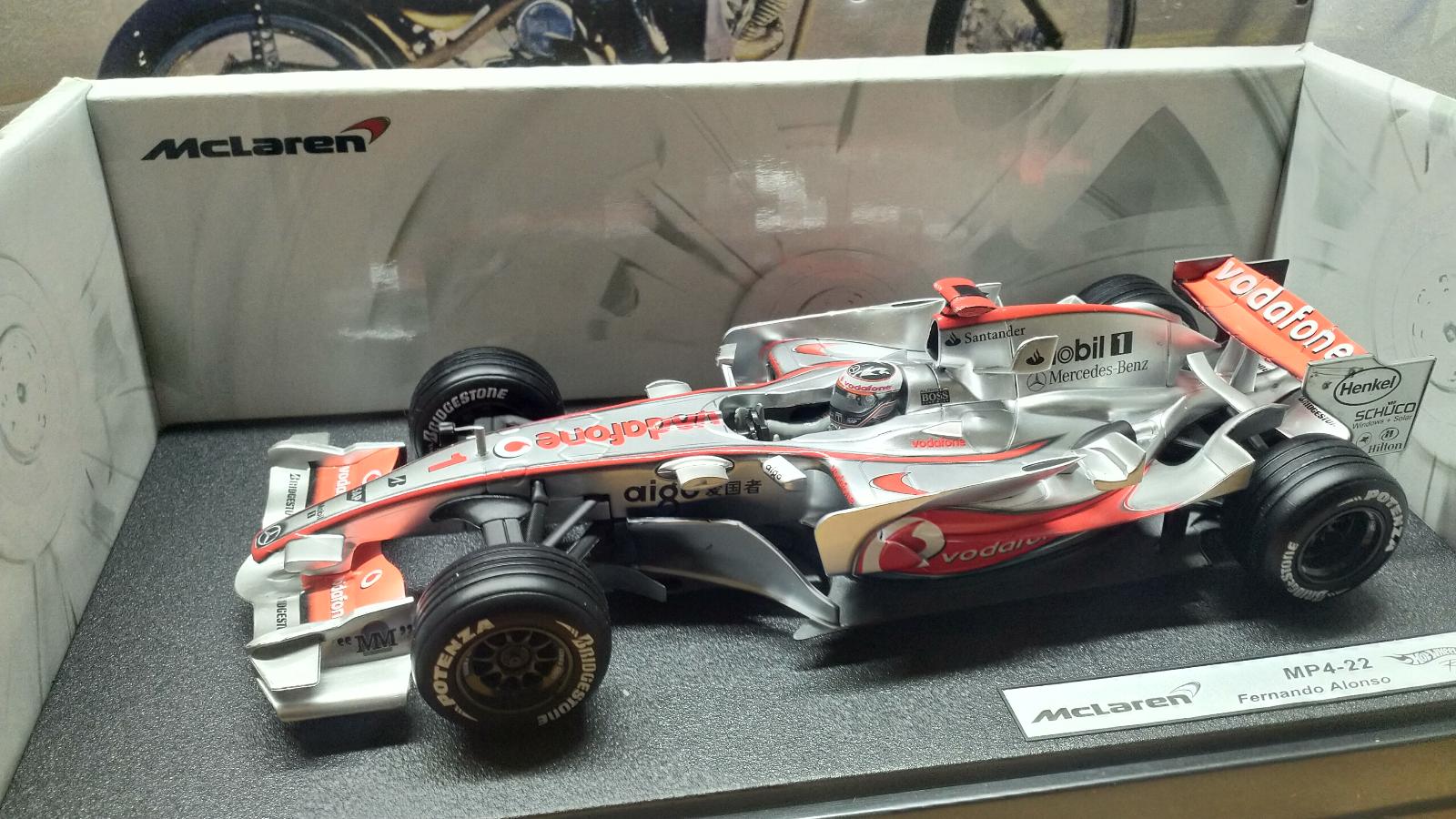 F1 McLaren MP4-22 (2007) F. Alonso No.1 HOTWHEELS 1:18 | Aukro