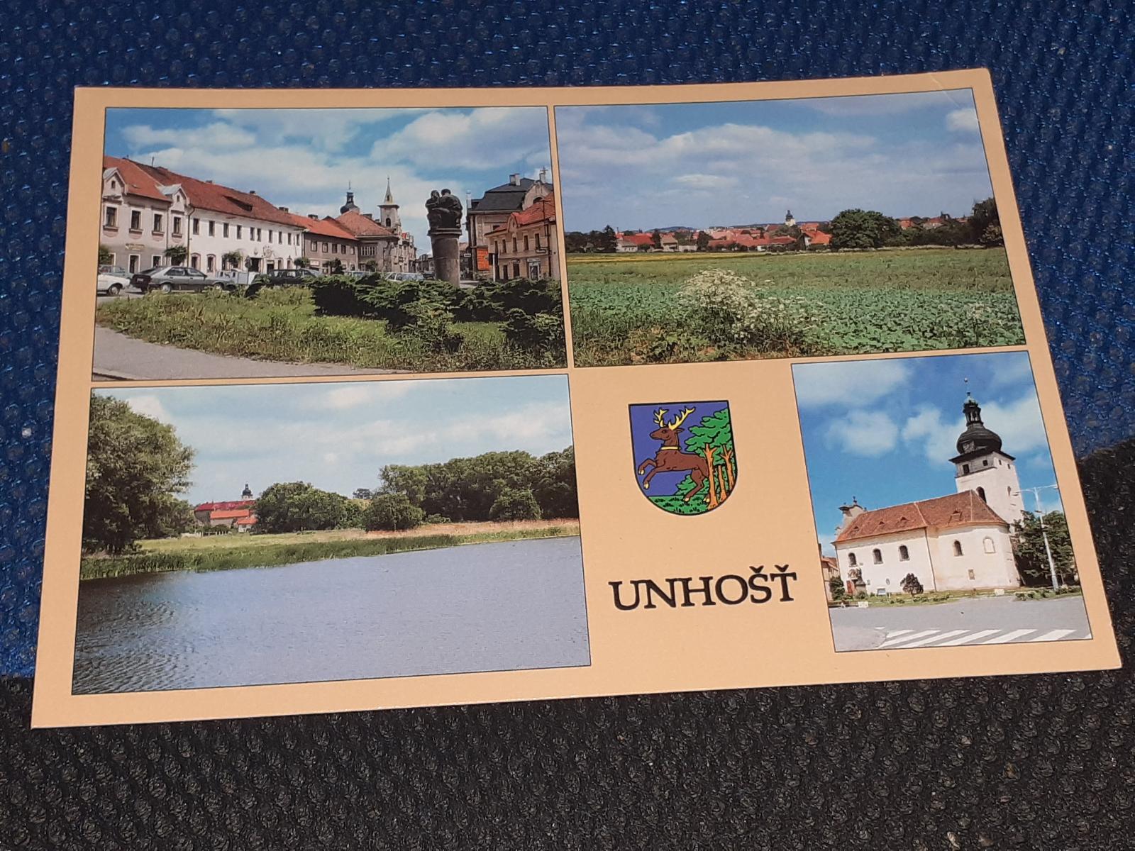Pohlednice Unhošť,  neprošlé poštou  - Sběratelství