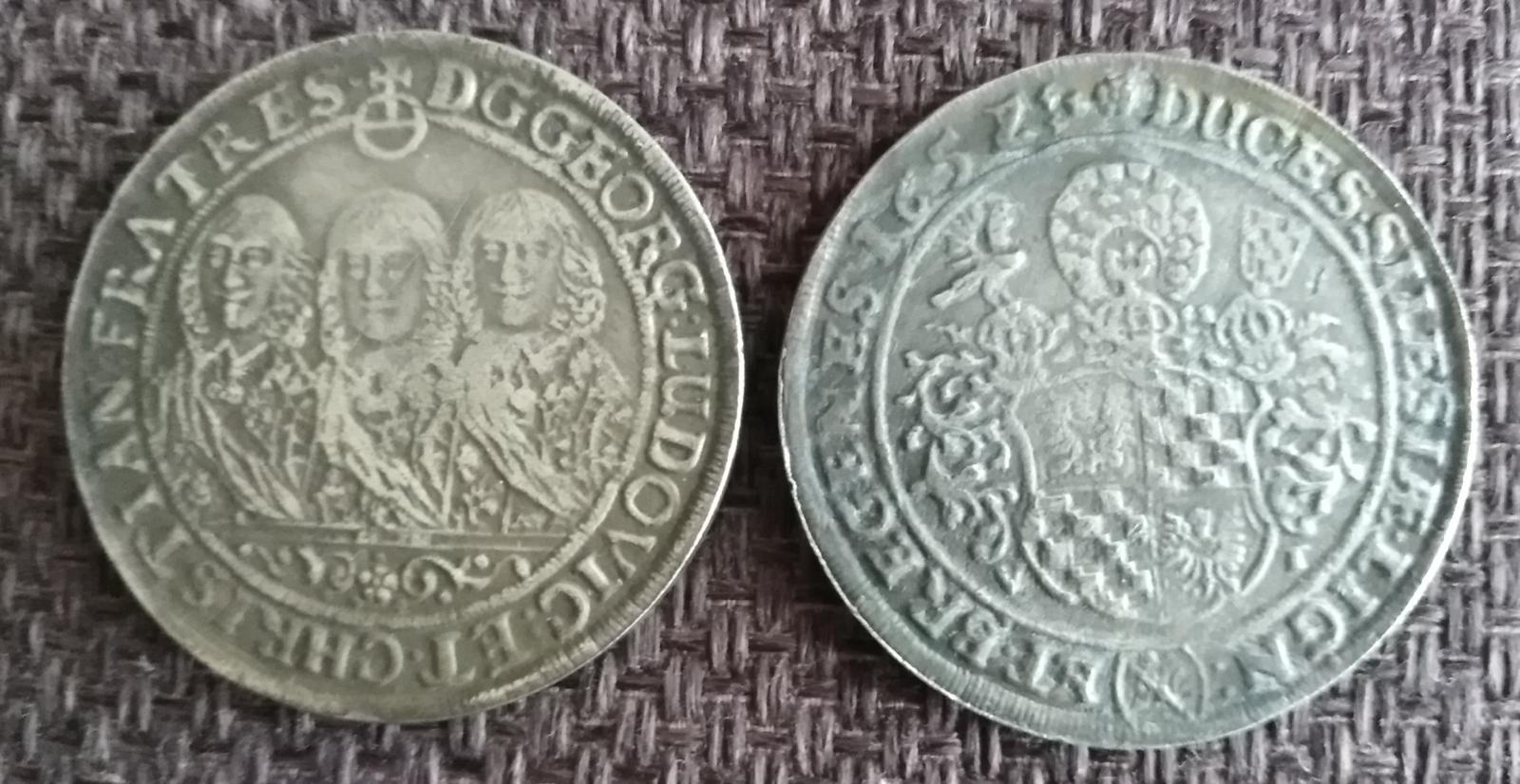 Sliezske vojvodstvo Liegnitz Brieg Wohlau Taler 1652 replika *128b - Zberateľstvo