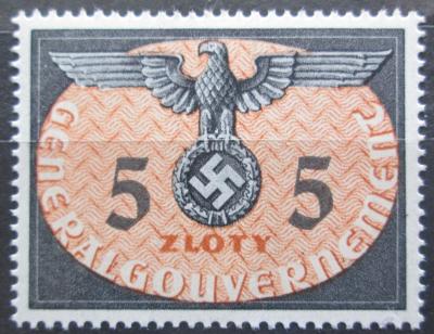 Polsko 1940 Orlice, okupační, úřední Mi# 15 Kat 7€ 2227