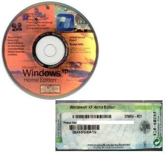 WINDOWS XP HOME SADA (ORIGINÁL CD + CERTIFIKÁT COA)