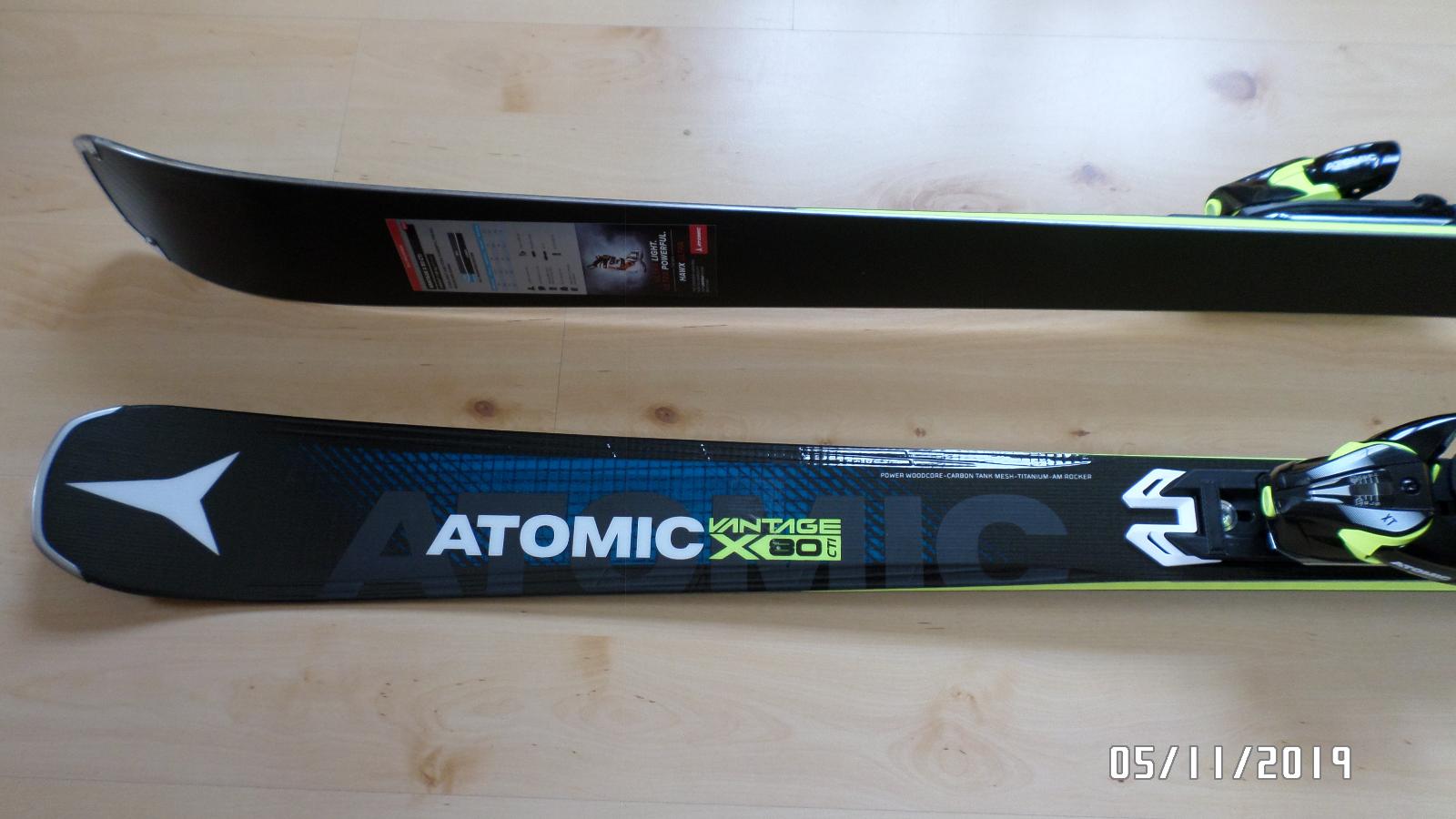 Nové sjezdové lyže Atomic Vantage X80 CTI 166 cm + váz. XT 12 | Aukro