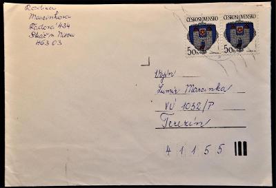 ČSSR II - poštovní obálka