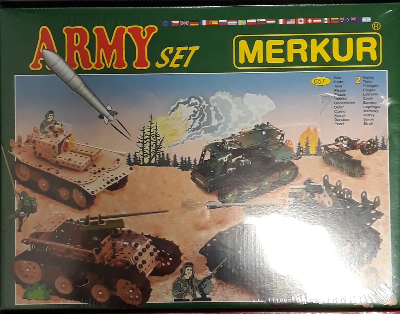 Stavebnice Merkur Army Set - nová, nerozbalená - Deti