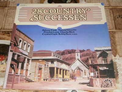 LP - 28 Country Successen (2LP) (Johnny Cash,Robbins atd..)/Perf.stav!