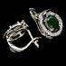 Prepychové náušnice s nádhernými prírodnými smaragdmi - Starožitné šperky