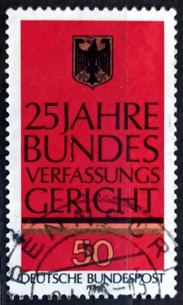 BUNDESPOST: MiNr.879 German Eagle 50pf 1976