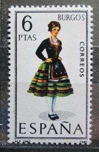 Španělsko 1967 Lidový kroj Burgos Mi# 1709 2210