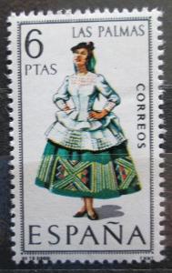 Španělsko 1968 Lidový kroj Las Palmas Mi# 1764 2212