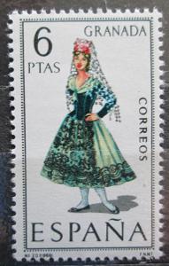 Španělsko 1968 Lidový kroj Granada Mi# 1775 0389