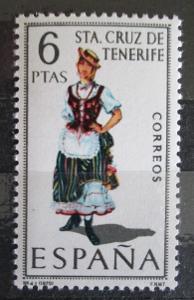 Španělsko 1970 Lidový kroj Santa Cruz de Tenerife Mi# 1862 2221