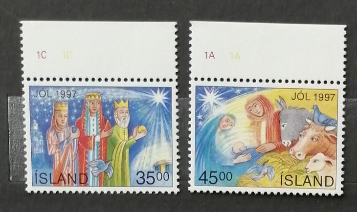 Island 1997 Vánoce - Známky