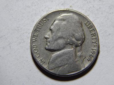 USA 5 Cents 1964D VF č11490