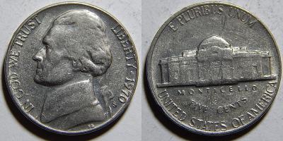 USA 5 Cents 1970S XF č11433