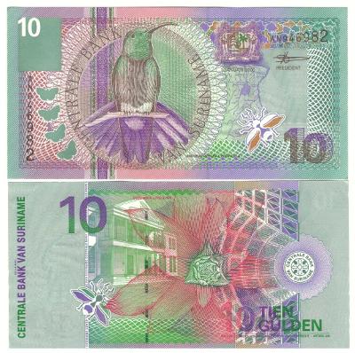 SURINAM 10 Gulden 2000 - UNC - Pick 147	