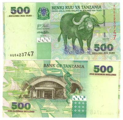 Tanzánie 500 Shilingi 2003 - UNC - Pick 35
