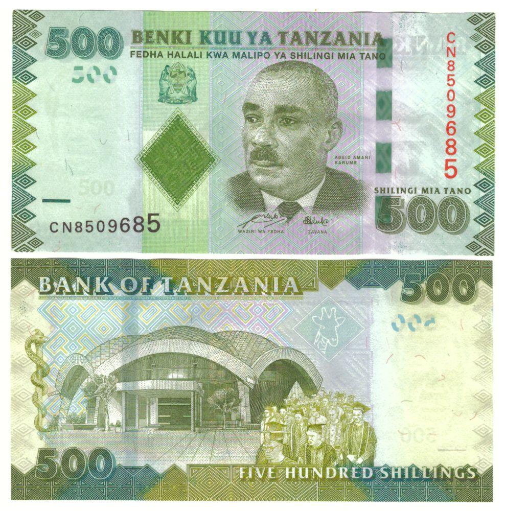 Tanzánie 500 Shilingi 2010 - UNC - Pick 40 - Sběratelství