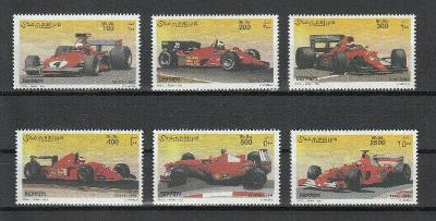 Somálsko 2001 Mi.890-5 16€ Formule Ferrari, auta a doprava