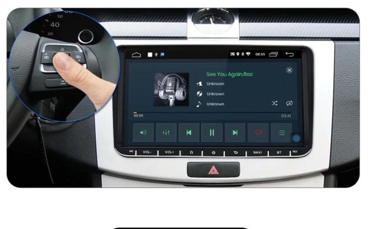 ANDROID 10.0 Rádio Volkswagen Škoda Seat, WIFI RDS GPS, autorádio VW - TV, audio, video
