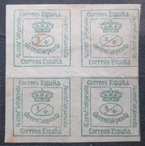 Španělsko 1873 Královská koruna čtyřblok SC# 190 Kat 37.50$ 2234