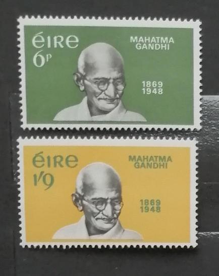 Irsko 1969 100 let M.Gandhího, osobnosti - Známky