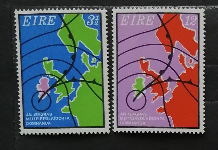 Irsko 1973 Století meteorologické kooperace - Známky