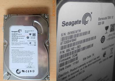320GB  disk SATA II 3.5" SEAGATE BarraCuda 7200.12 7200o. 16MB záruka 