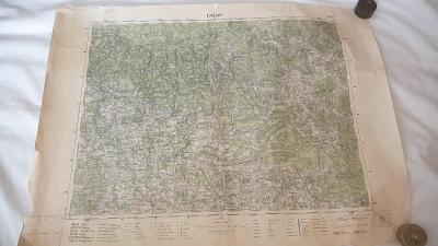 Stará vojenská mapa 1932-Kunžvart-Šumava-Vlčí Jamy-Krásná Hora-Sudety