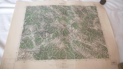 Stará vojenská mapa 1947-Bardejov-Petrová-Malcov-Cigelka-Dubne-Zborov