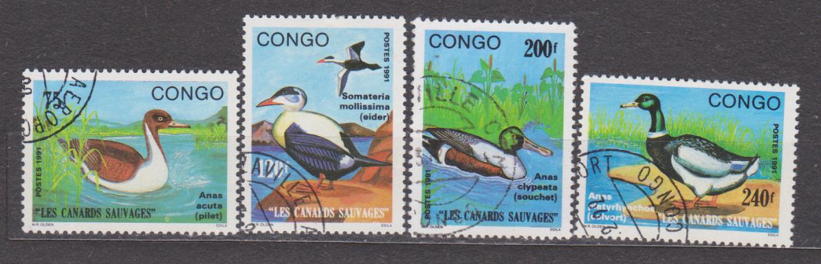 Kongo - ptáci - Tematické známky