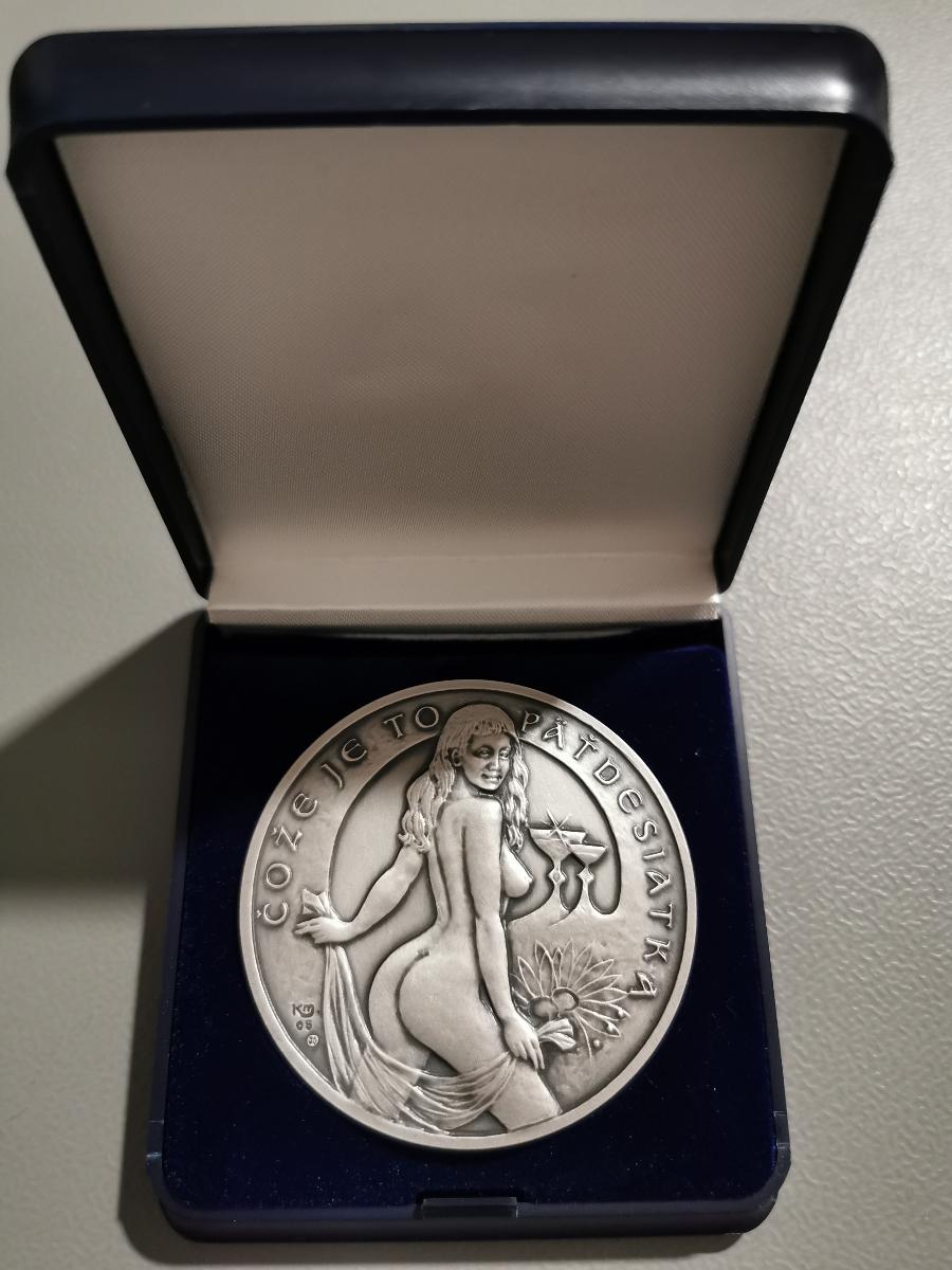Velká medaile SP k 50. narozeninám z Kremnice - Numismatika