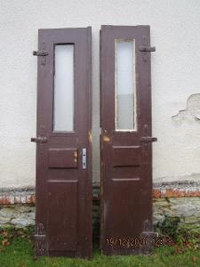 Dveře dvoukřídlé vchodové staré