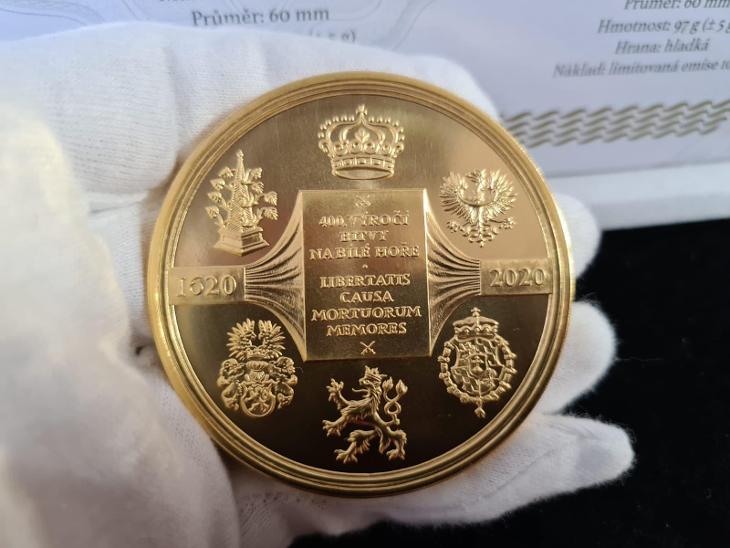 Medaile k 400.výročí bitvy na Bíle hoře (1620 - 2020) - pouze 10 sad ! - Numismatika