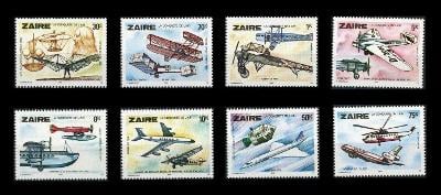 Zair (Kongo) 1978 Mi.580-7 10,5€ Historie letectví, letadla a doprava