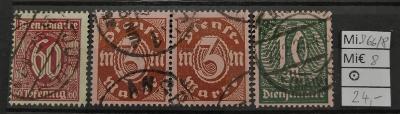 Deutsches Reich Dienstmarken, DR 66/8