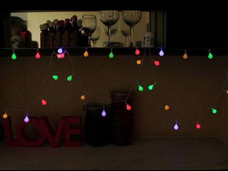Vánoční osvětlení na stromeček LED koule barevné - Dům a zahrada