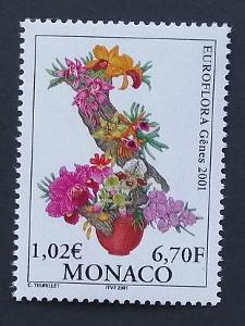 Monako 2001 Mi.2549 2,5€ Evropská výstava květin, flora, orchideje