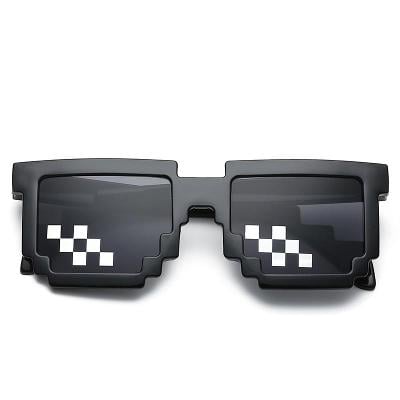 Sluneční brýle obroučky styl Nerd Geek Minecraft