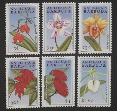 Antigua & Barbuda 2000 Mi.3149-4 6,5€ Orchideje ostrovů, flora květiny