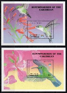 Grenada-Kolibříci 1992**  / Michel Bl.305-306 / 18 €