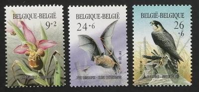 Belgie 1987 Mi.2296-8 6€ Ochrana přírody, květiny, ptáci, netopýři