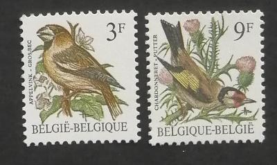Belgie 1985 Mi.2241-2 Ptáci země, fauna a květiny