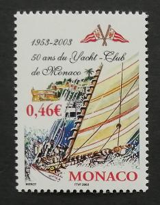 Monako 2003 Mi.2639 1€ Jachtový klub, lodě